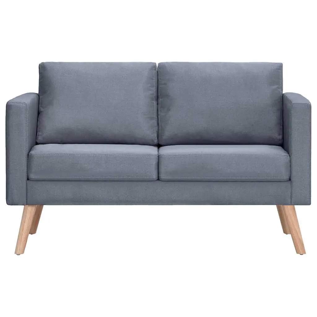 Sofa Set 2-Seater 3-Seater Grey Fabric Living Room Couch
