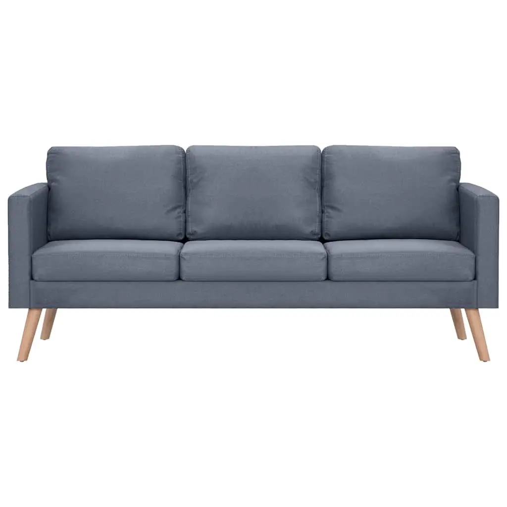 Sofa Set 2-Seater 3-Seater Grey Fabric Living Room Couch
