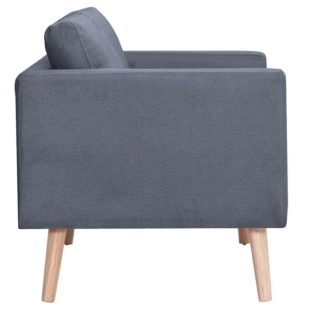 Sofa Set 2-Seater 3-Seater Grey Fabric Living Room Couch