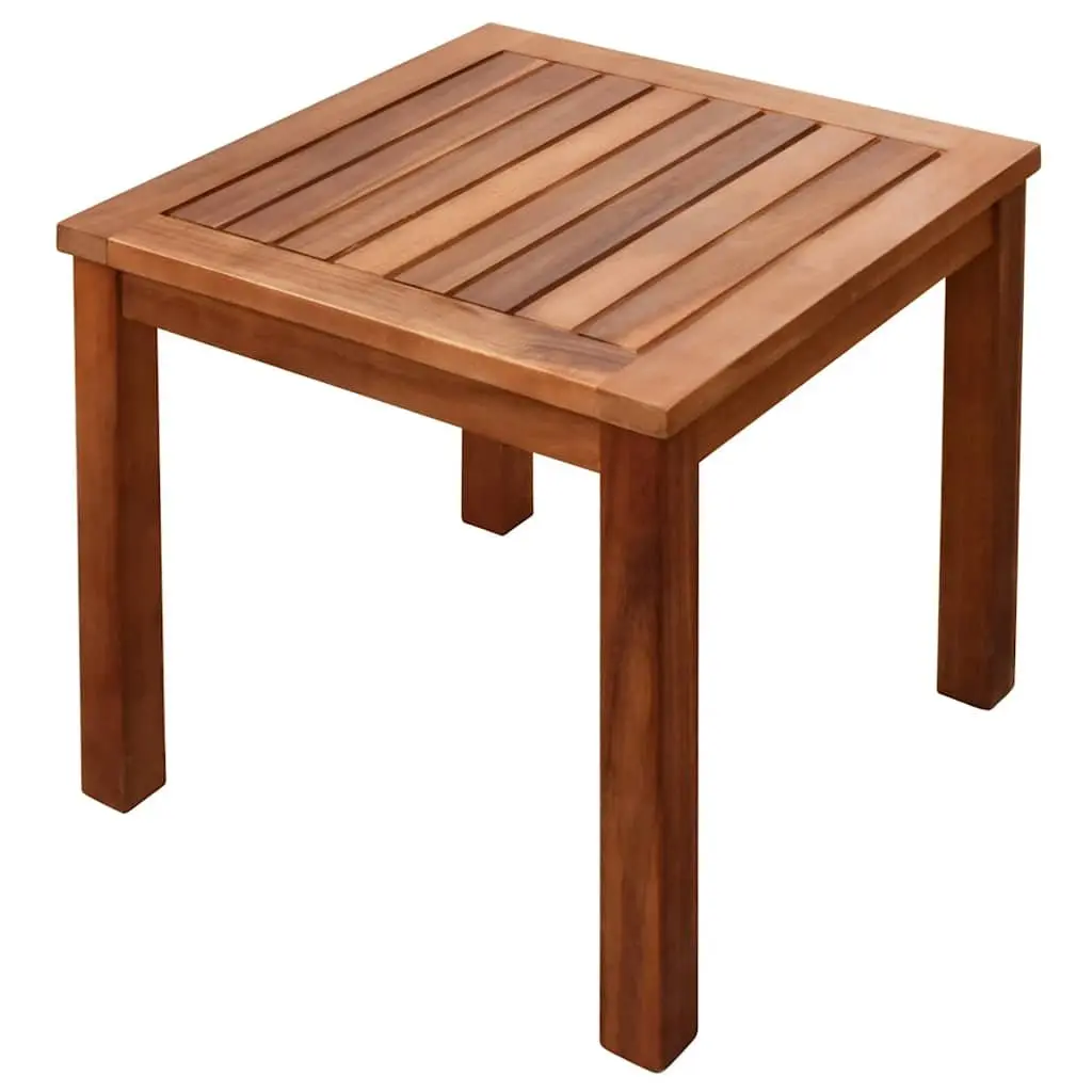 Sun Loungers Set 2 Pieces Acacia Wood Outdoor Garden Patio Furniture Brown