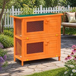 Reliable and Spacious Rabbit Hutch for Small Pets