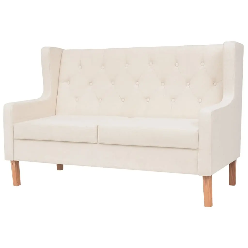 2-Piece White Sofa Set for Comfort
