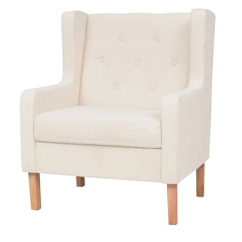 3-Piece Sofa Set Living Room Armchair 2-Seater 3-Seater White