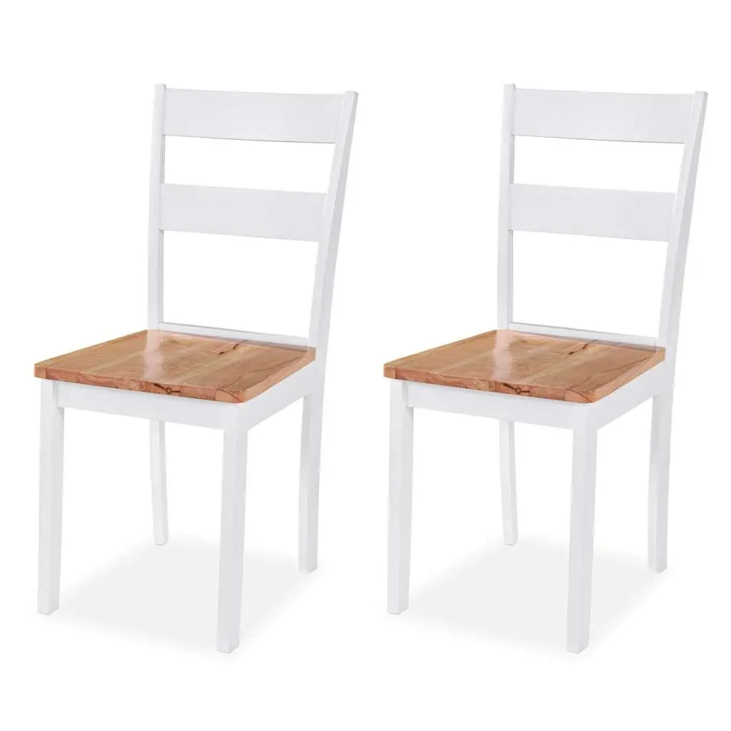 Dining Set 3 Pieces Drop-Leaf Table Chairs White Kitchen Furniture