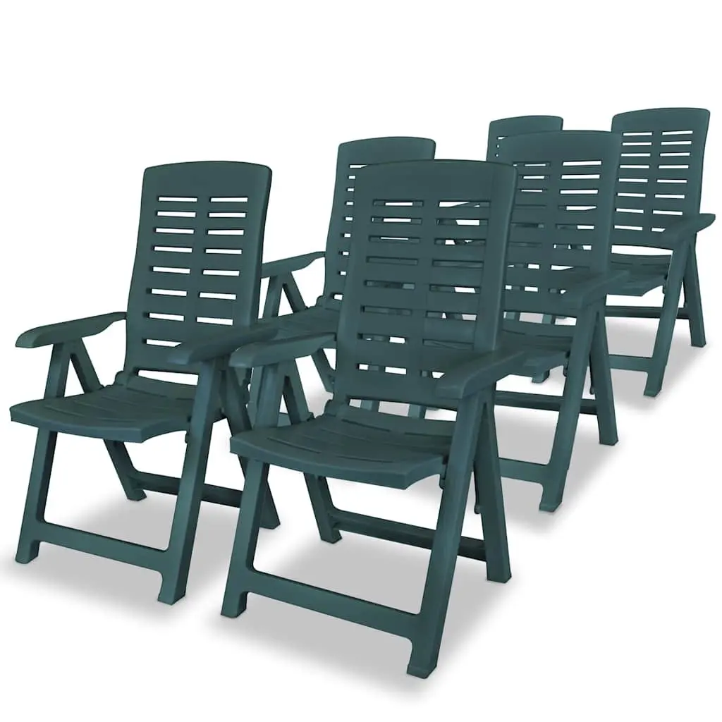 Outdoor Dining Set 7 Piece Folding Chairs Garden Table Umbrella Hole Weather