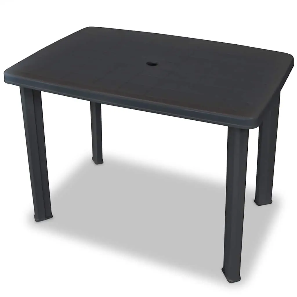 Bistro Set Outdoor Dining Table and Chairs 3 Piece Folding Anthracite