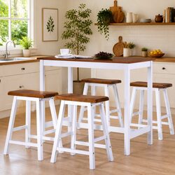 5-Piece Bar Set: Solid Wood Quality for Everyday Use