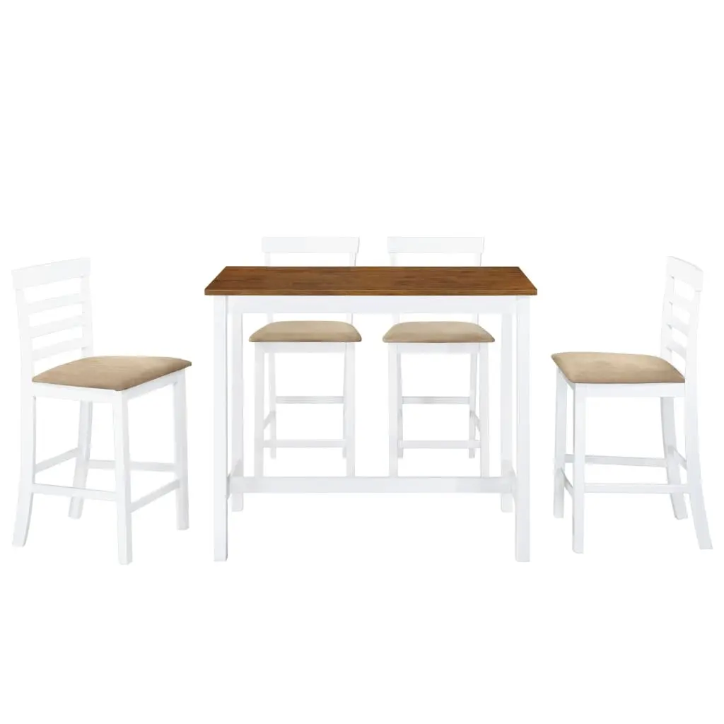 Bar Table and Stool Set with Comfort in Mind