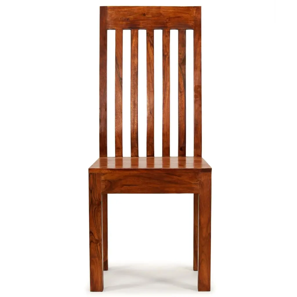 Dining Chairs Modern Solid Wood Kitchen Seating 4 Piece Brown
