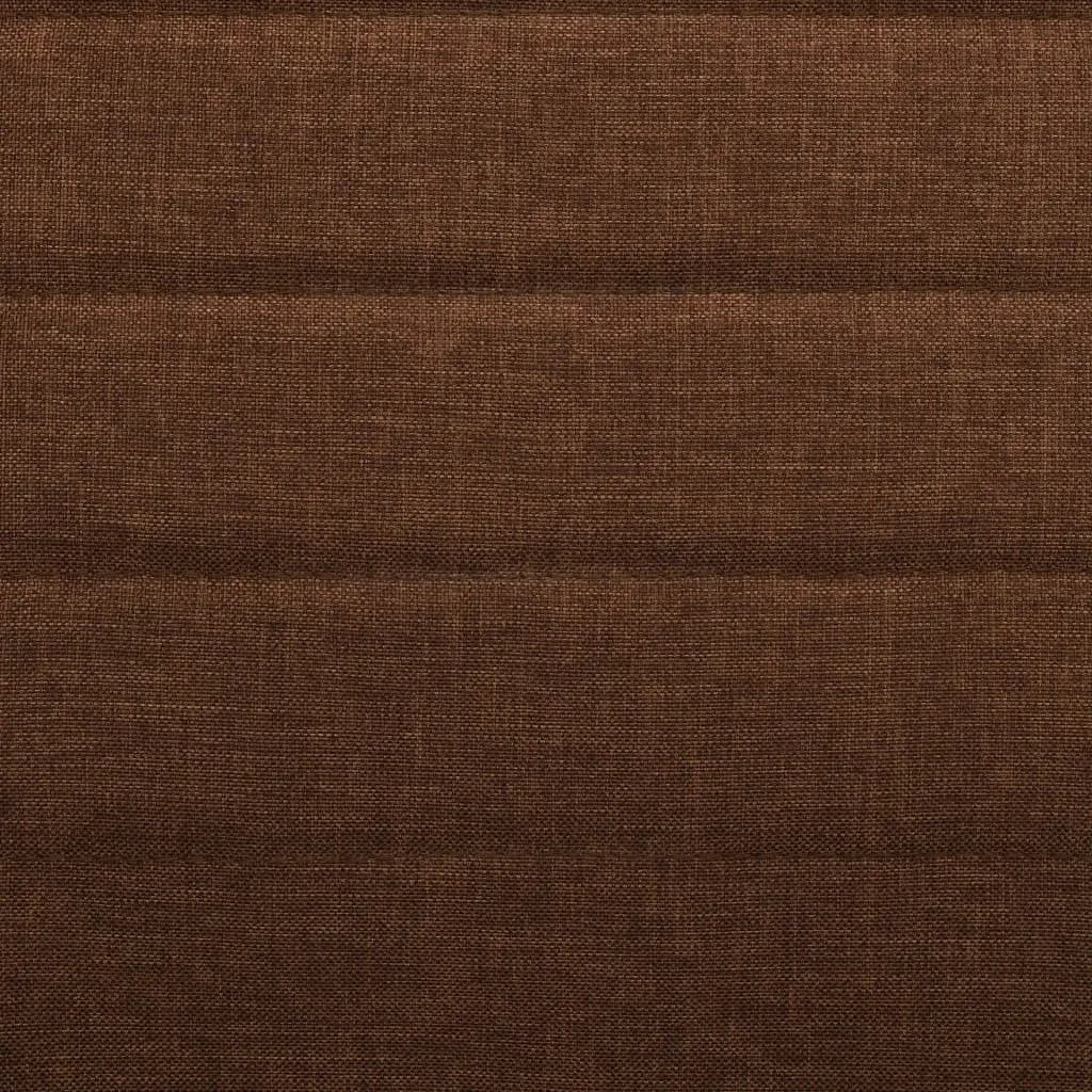 Dining Chairs Set 6 Piece Brown Fabric Padded Backrest