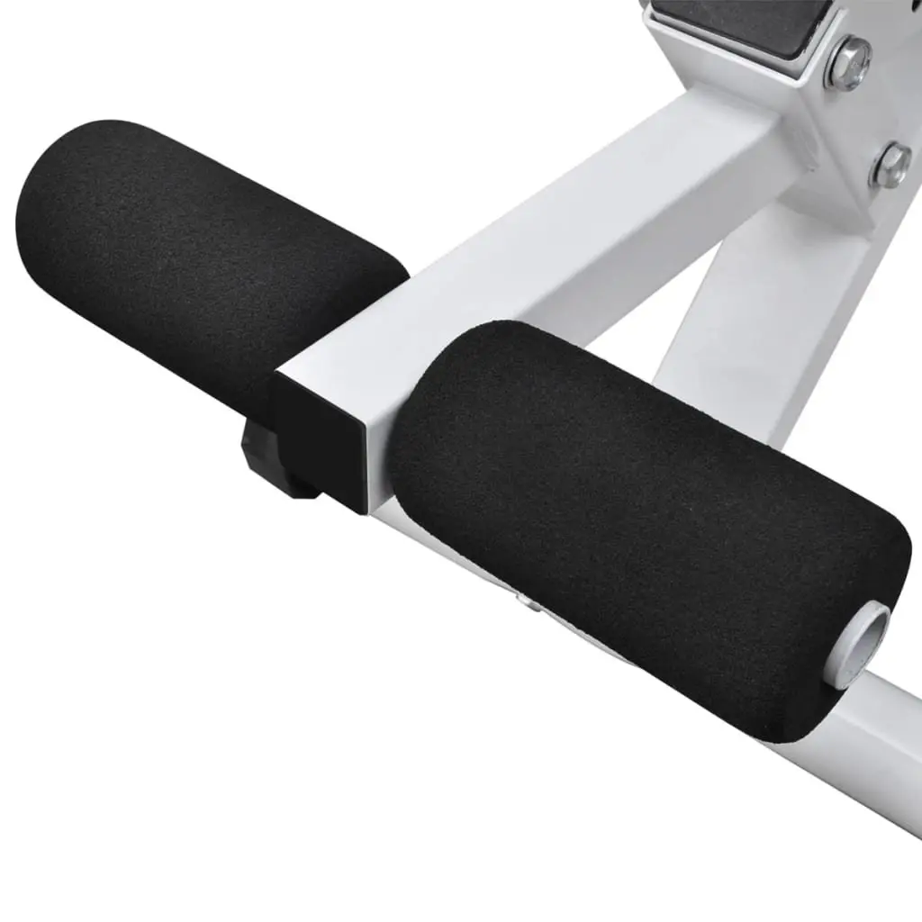 Workout Bench Adjustable Backrest Strength Training Set 60.5kg Black