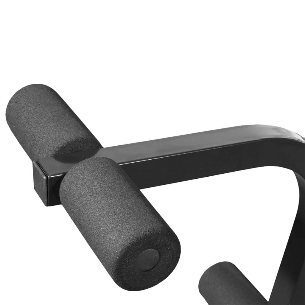 Weight Bench Barbell Dumbbell Set 30.5kg Folding Home Gym Exercise Fitness Black