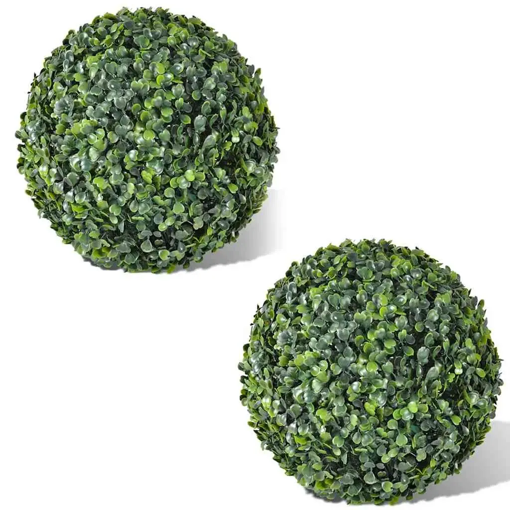 Artificial Boxwood Balls Indoor Outdoor Garden Decor 35cm Green