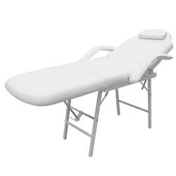 Value-Driven White Adjustable Facial Bed for Therapists