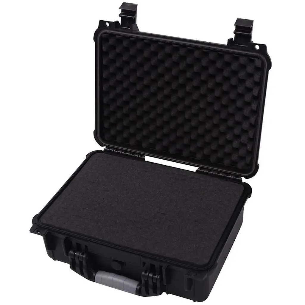 Camera Bag Protective Equipment Case Travel Storage Organizer Black 40.6 x 33 x 17.4 cm