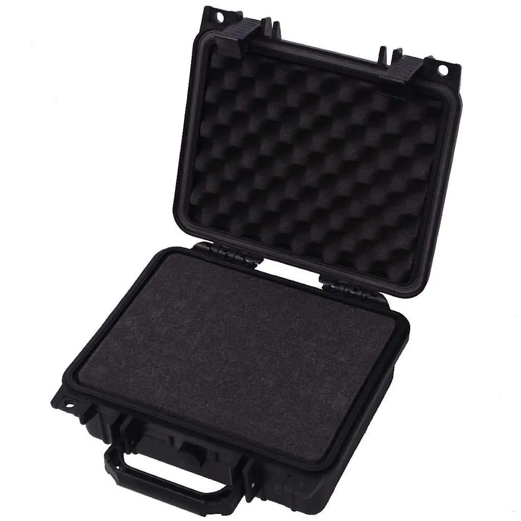 Camera Bag Protective Equipment Case Travel Storage Hard Shell Black 27 x 24.6 x 12.4 cm