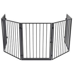 Reassuring Pet Safety Fence for Your Fireplace Area
