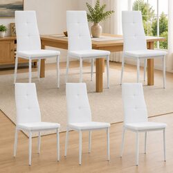 Affordable Set of 6 Dining Chairs with Modern Design
