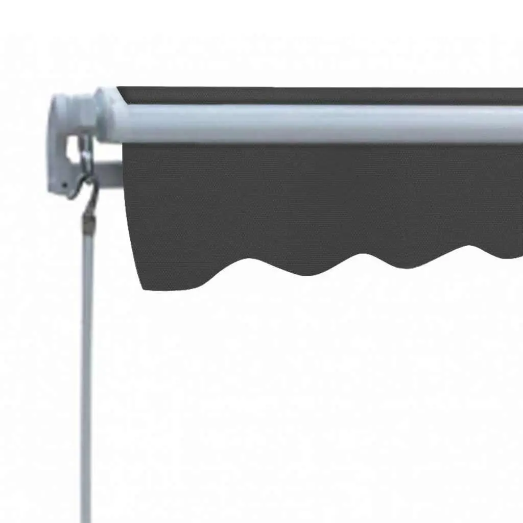 Folding Awning Manual Outdoor Garden Patio Canopy 300cm Anthracite