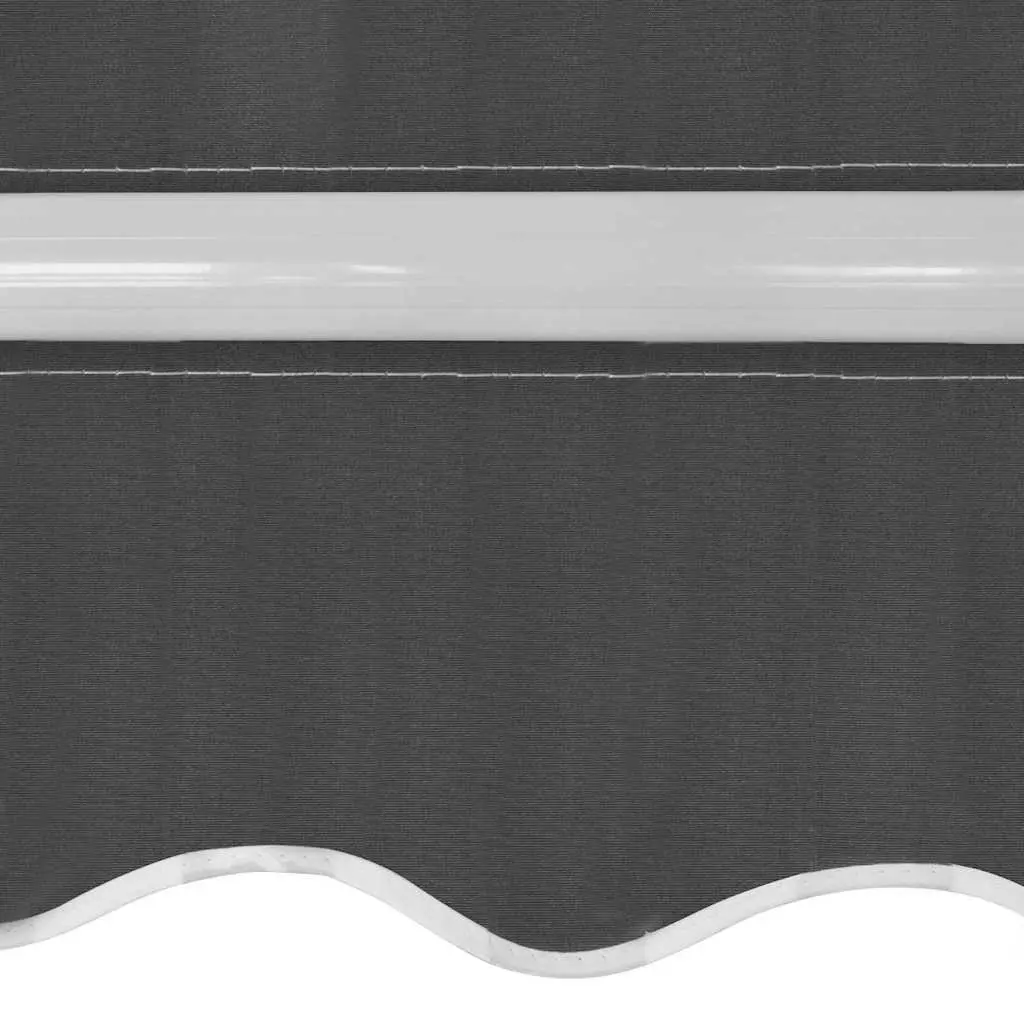 Folding Awning Manual Operation 450cm Anthracite Outdoor Garden Patio Shade