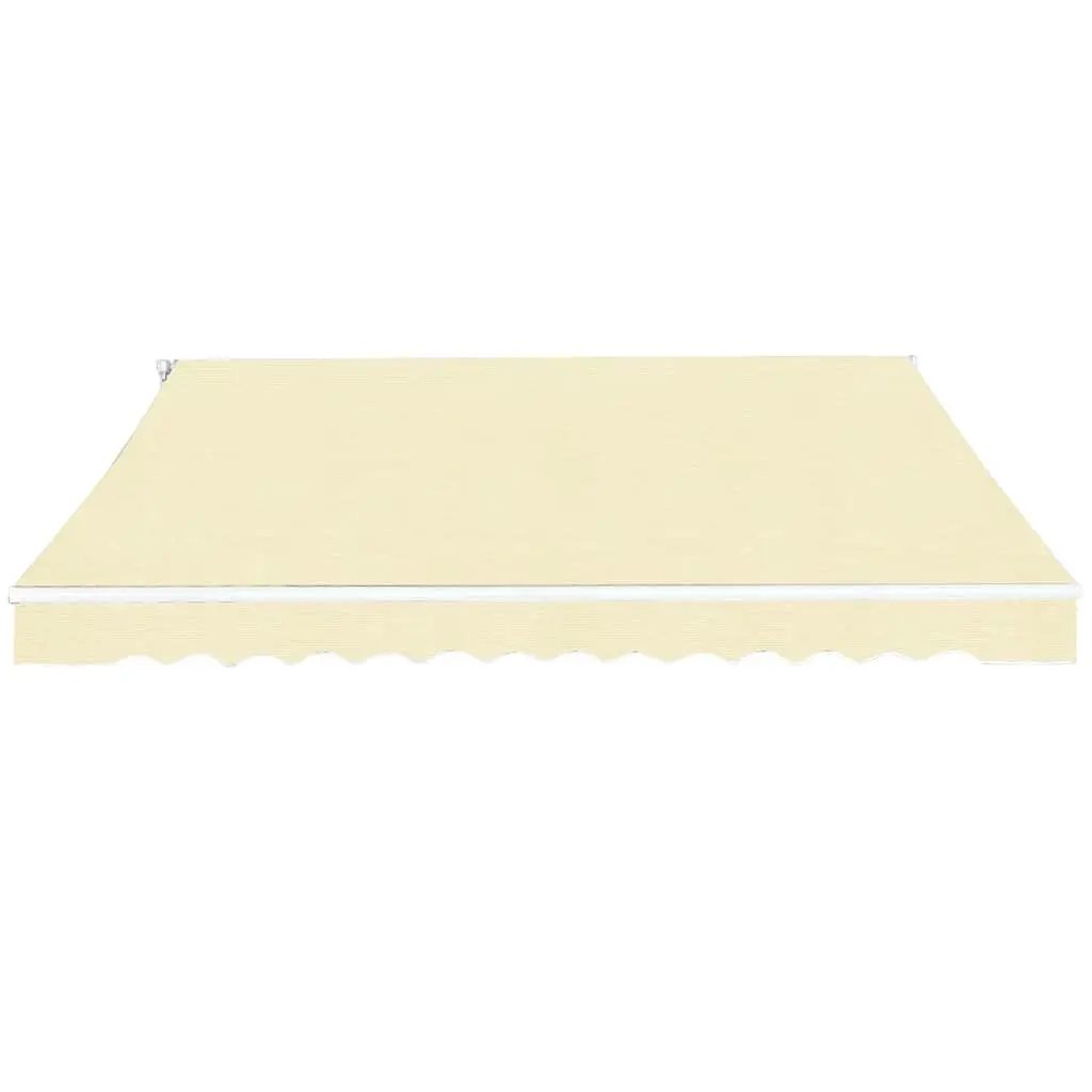 Folding Manual Awning Outdoor Garden Patio Shade 400cm Cream
