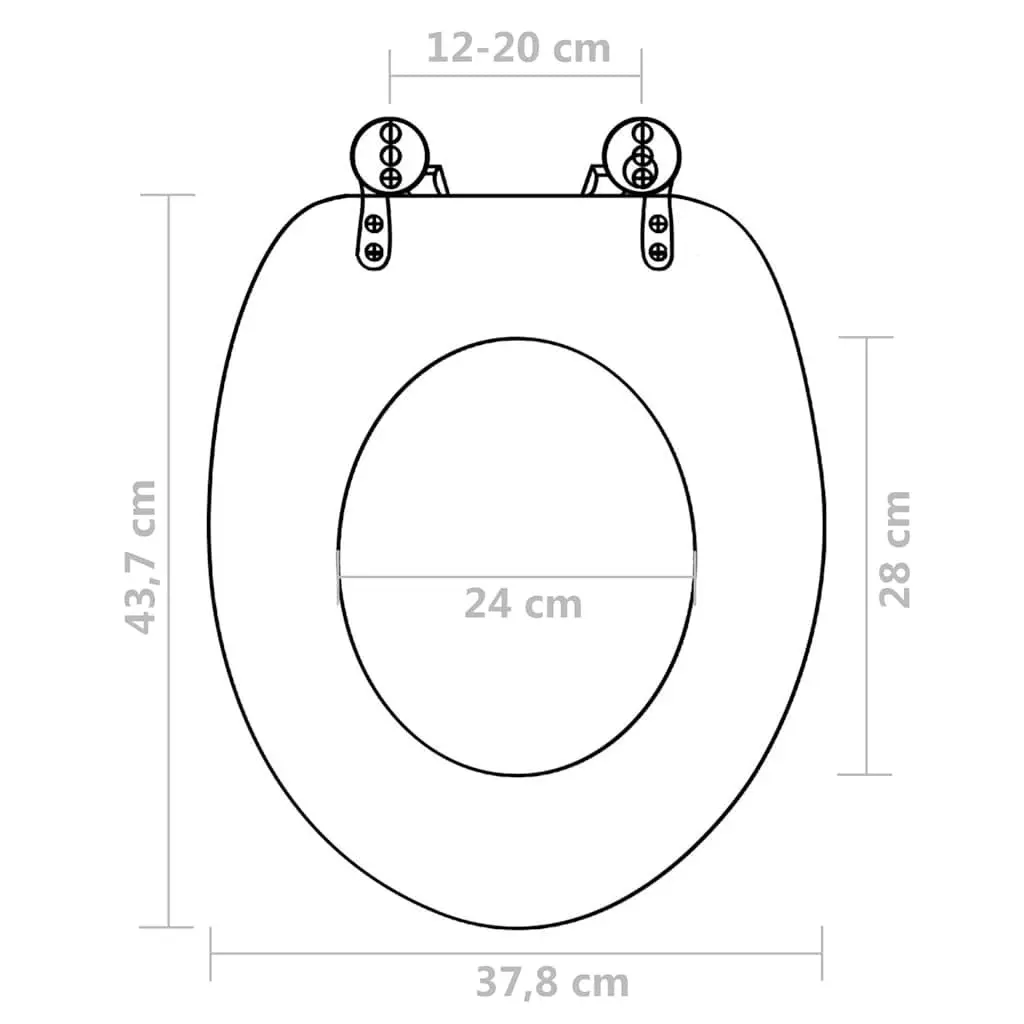 2-Piece MDF Toilet Seats for Lasting Use