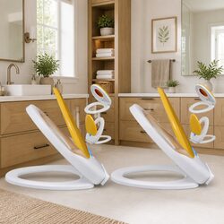 Soft Close Toilet Seats 2-Pack - Reliable & Family-Friendly