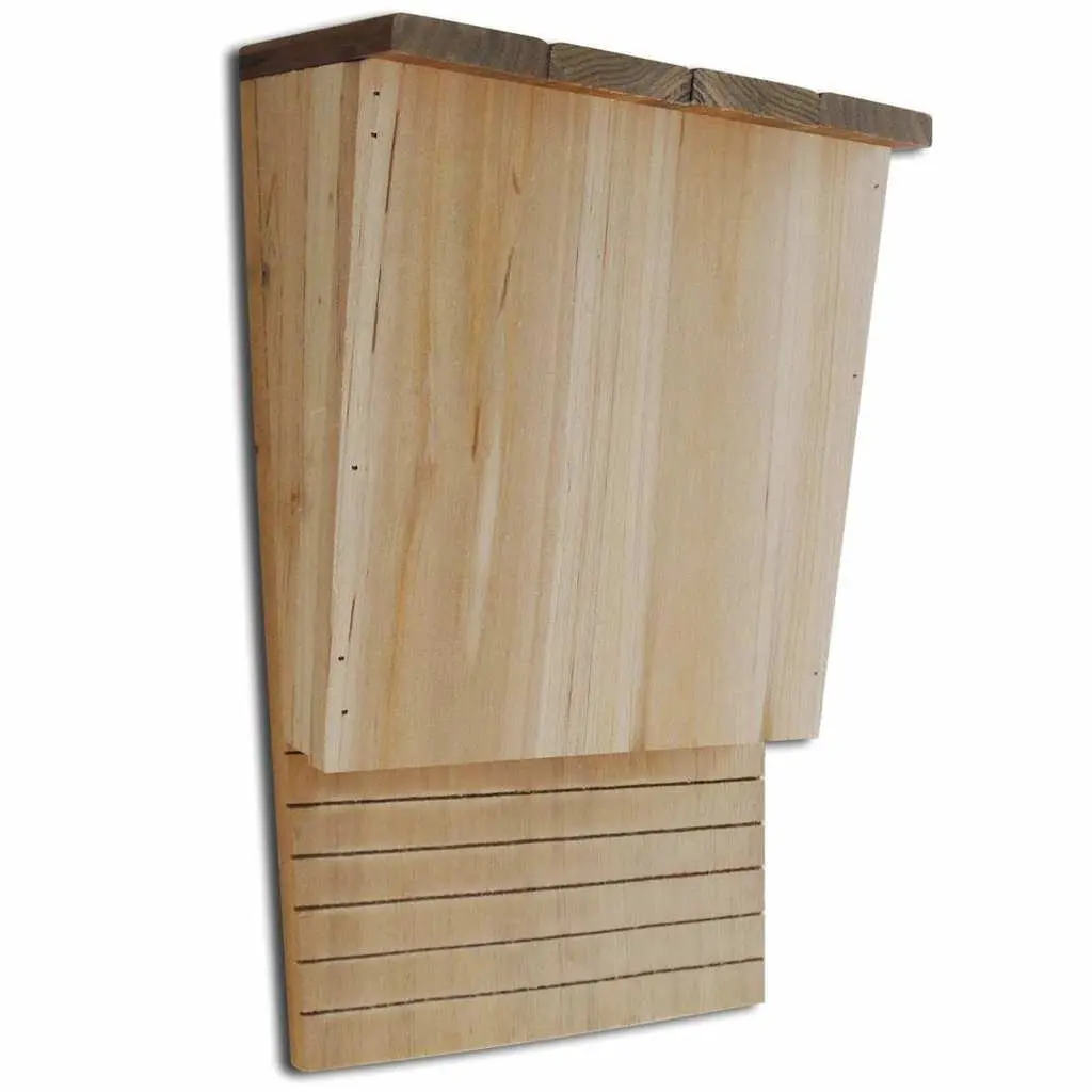 Bat Houses Wildlife Shelter Roosting Boxes 4 Piece Brown Wooden Garden