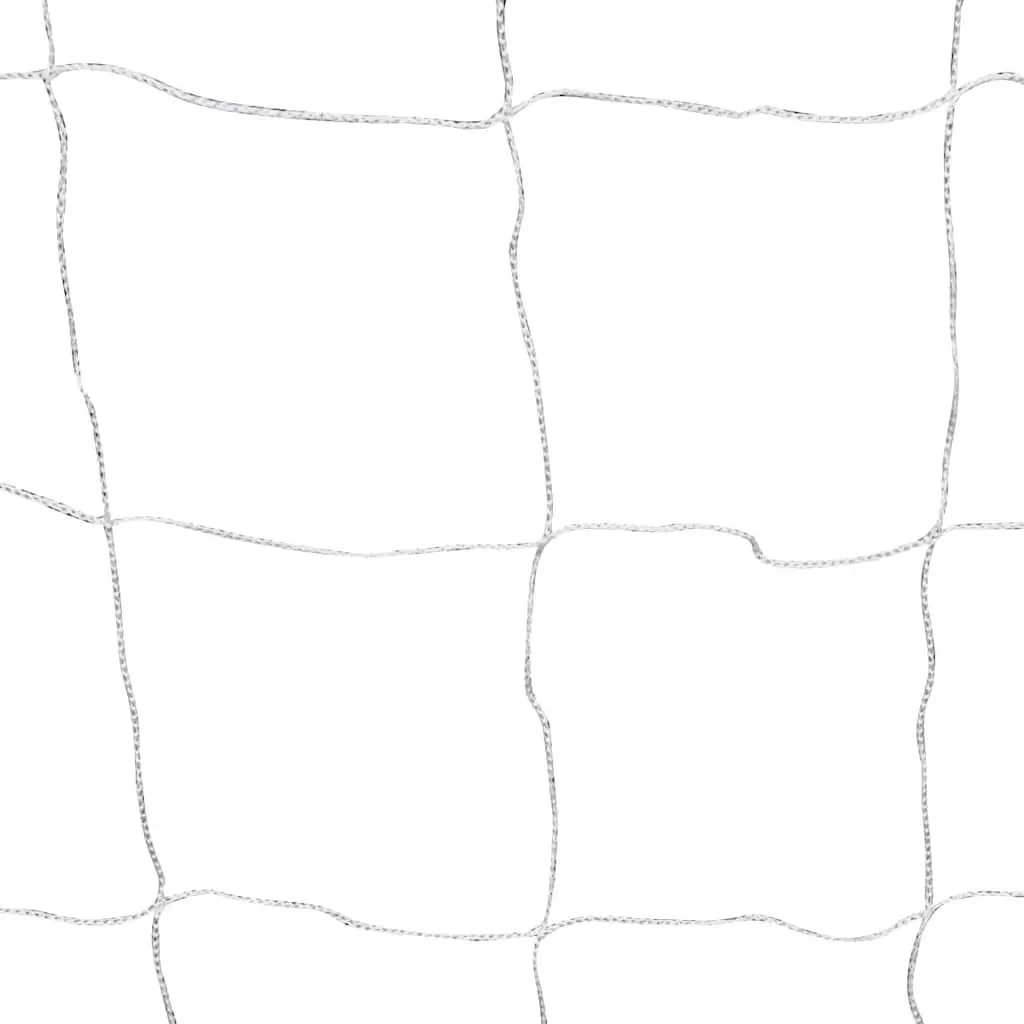 Football Goals 2 pcs Sturdy Steel Frame 182x61x122 cm White