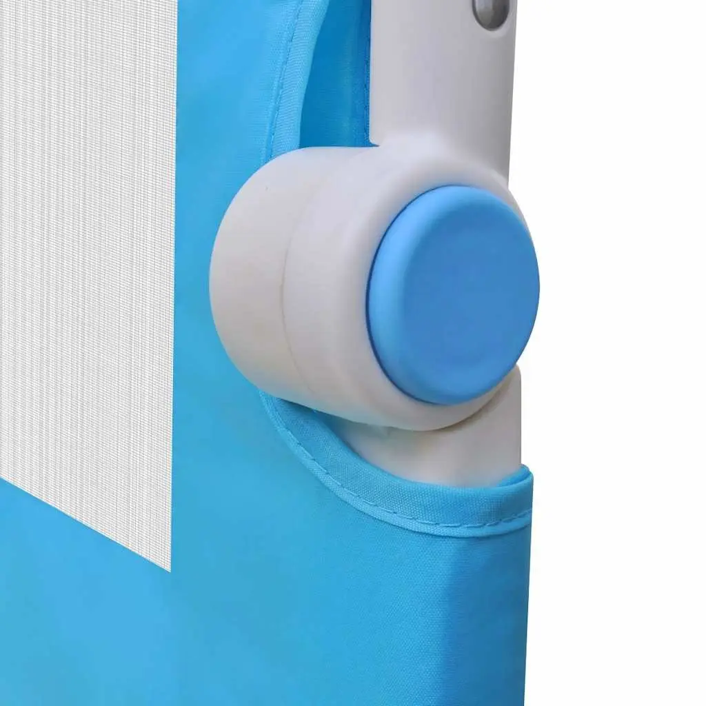 Toddler Safety Bed Rail Protective Guard Foldable 150x42 cm Blue 2 pcs