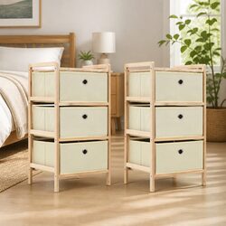 Warm and Reassuring Storage Solution with 3 Baskets
