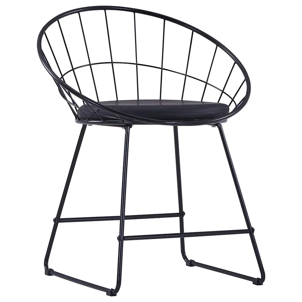 Dining Chairs Set of 4 with Black Frame