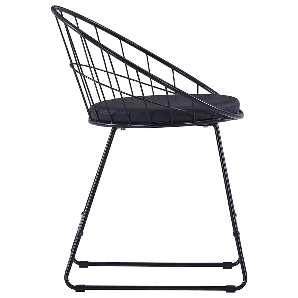 Dining Chairs Set of 4 with Black Frame