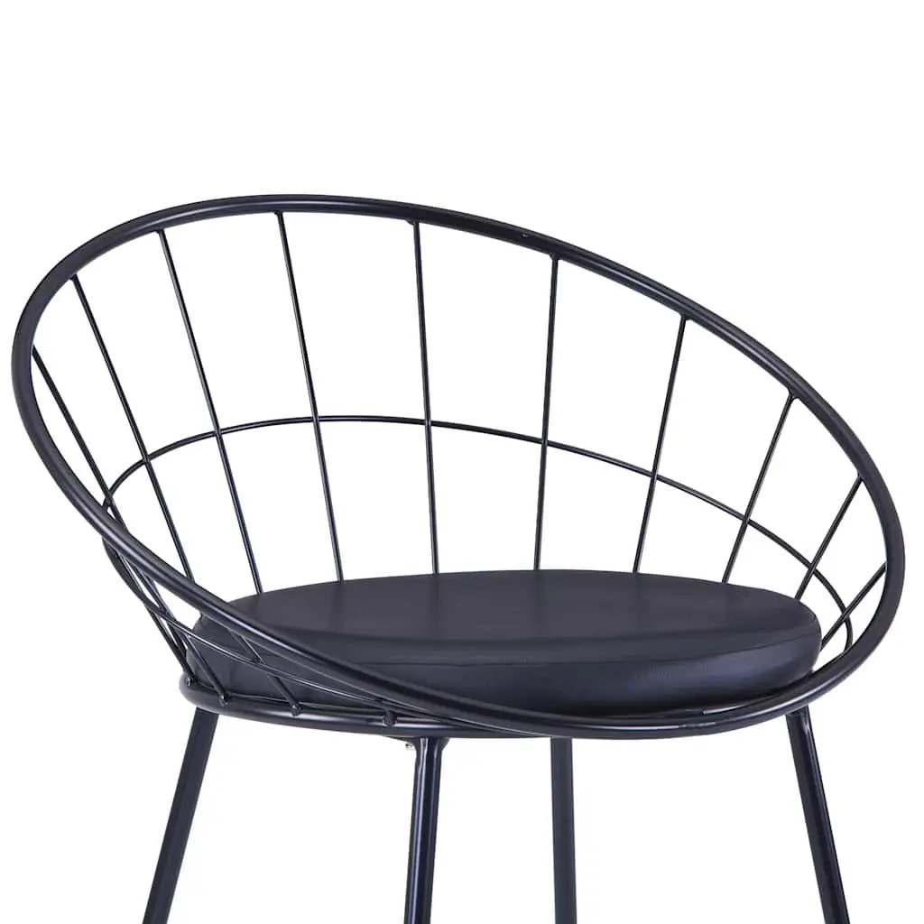 Dining Chairs Set of 4 with Black Frame
