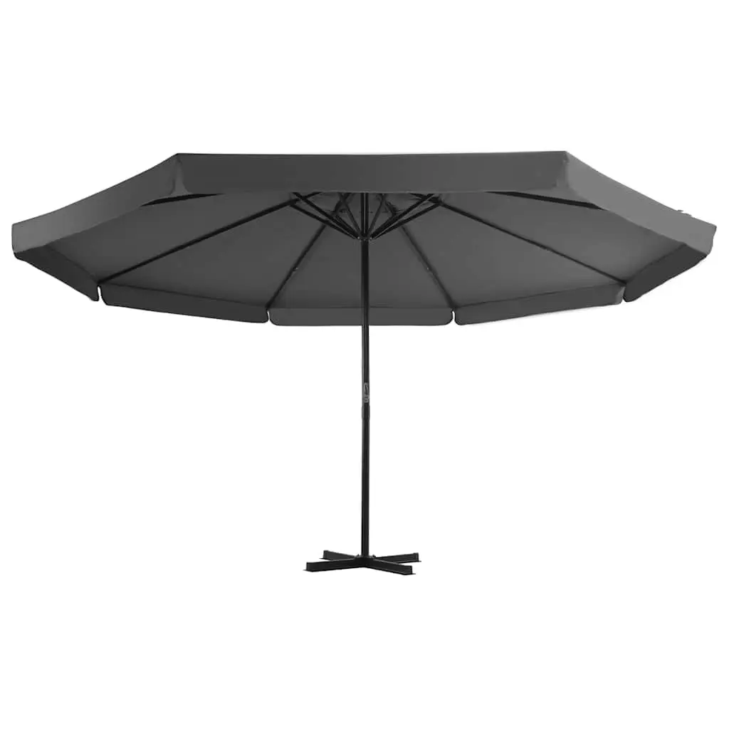 Garden Parasol UV-Resistant Outdoor Umbrella Grey