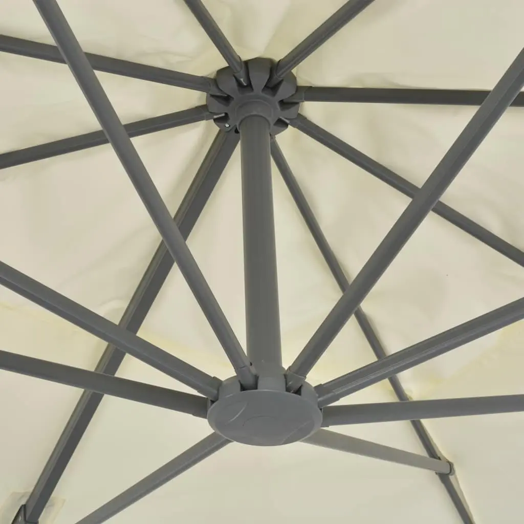 Garden Parasol UV-Resistant Sunshade 360-Degree Tilt Rotate Beige