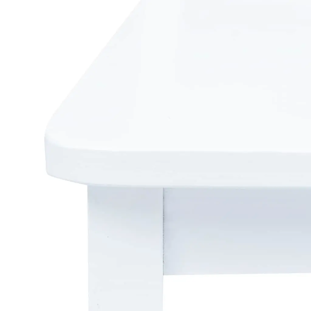 5 Piece Dining Set White Wooden Table and Chairs Kitchen Furniture