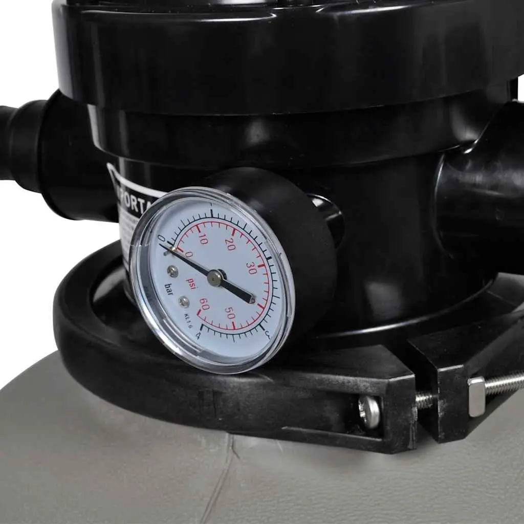Sand Filter Pool Pump 600W 17000 L/h Above Ground Pool Cleaner Set of 2
