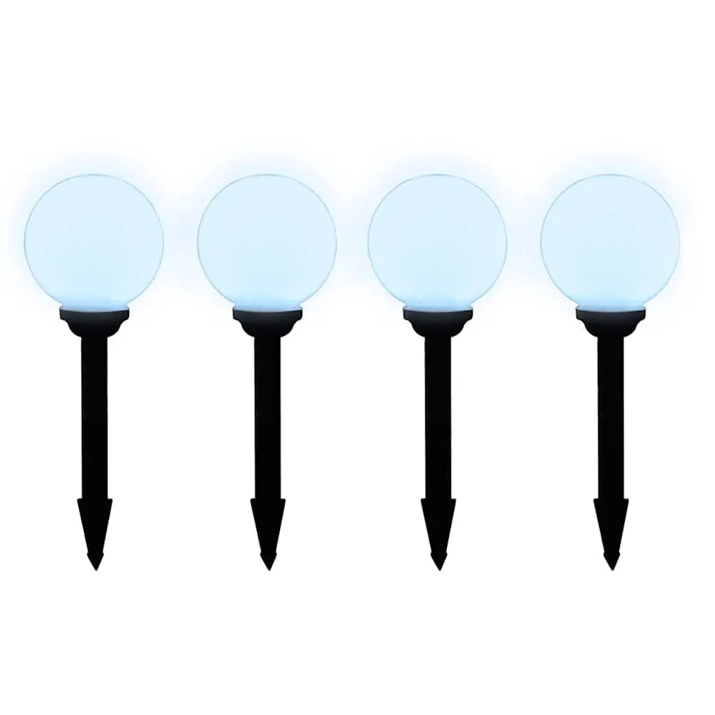 Outdoor Solar LED Lights Decorative Pathway 15cm White 8 Piece Set