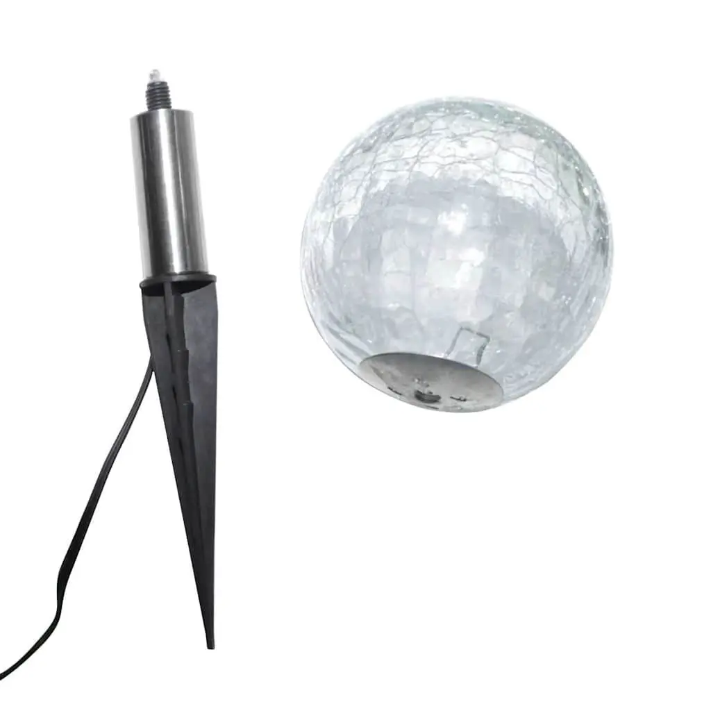 Solar Garden Lights LED Ball Outdoor Pathway Yard Patio Lighting 6 Piece White
