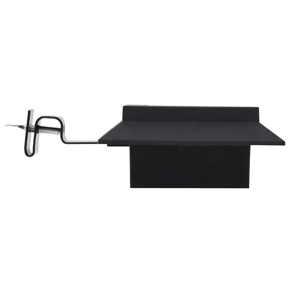 Solar LED Outdoor Lights 12 Pack Square 12cm Black Garden Fence Wall Lamps