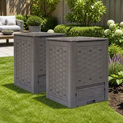 Reliable Brown Garden Composters 600L - 2 Pack