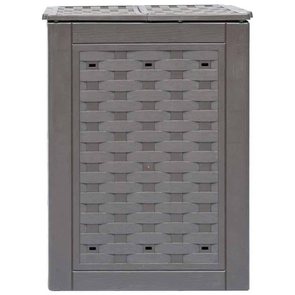 Garden Composters 600L Rattan Look 60x60x83cm Brown 2 Pack