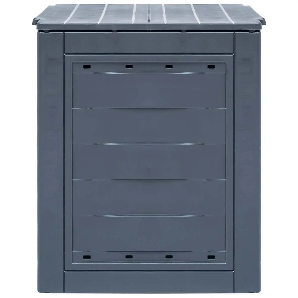 Garden Composters 3 Piece Outdoor Recycling 60x60x73cm Grey Rattan Look