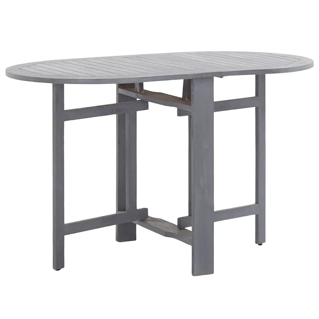 5-Piece Grey Outdoor Dining Set for Gatherings
