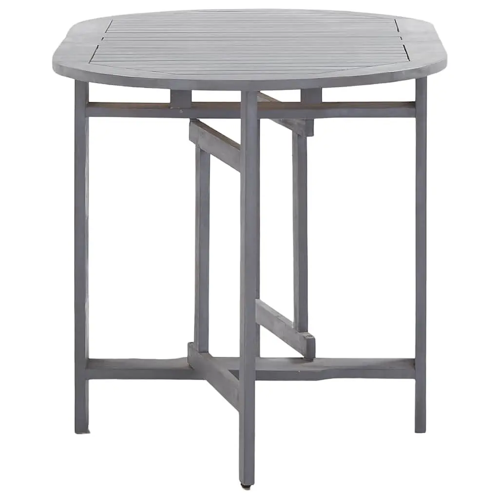 5-Piece Grey Outdoor Dining Set for Gatherings