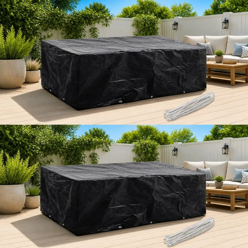 2-Pack Garden Furniture Covers for Rattan Sets