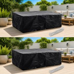 Reliable 2-Pack Garden Furniture Covers for Rattan Sets