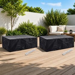 Reliable Black Covers for Garden Furniture - 2 Pack