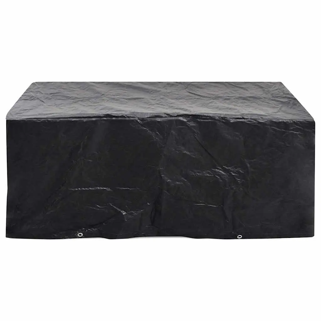 Garden Furniture Covers Protective Cover 2 Piece Black 242 x 162 x 100 cm